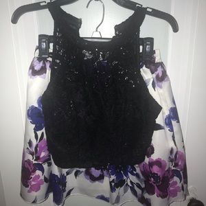 Two Piece Homecoming Dress